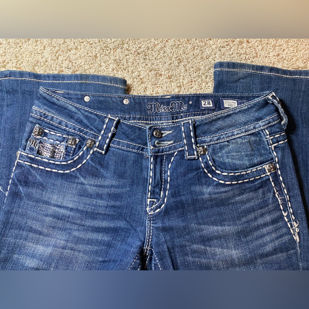 Miss Me Women's Blue Boot Cut Jeans